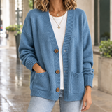 Cassidy V-Neck Cardigan - Sky Blue
