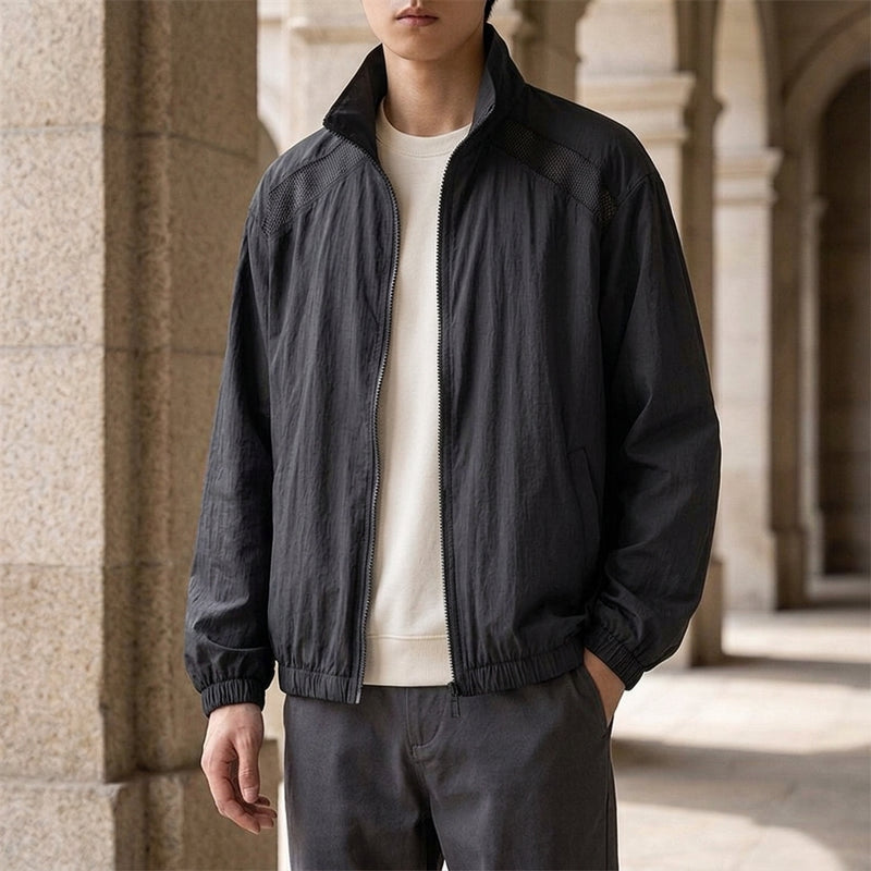 Valencia Mesh Panel Jacket - Black