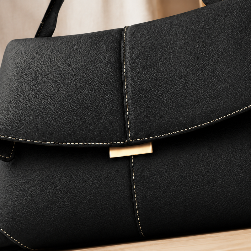 Matera Sculpted Handbag - Lead Product Detail