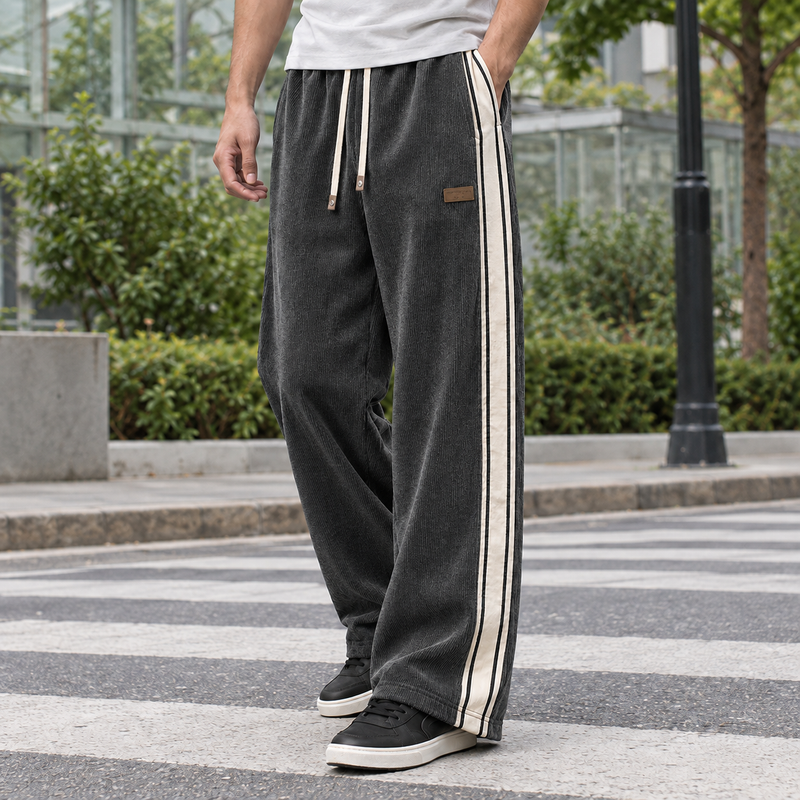 Mason Wide-Leg Pants - Gray