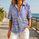 Elara-Lane Relaxed Top - Purple