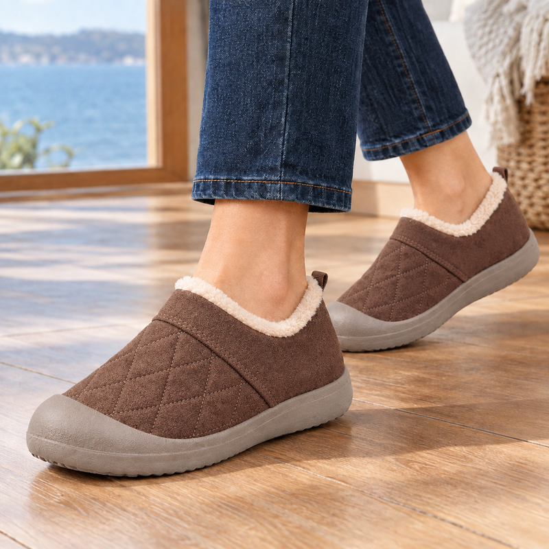Sanguineti Quilted Shoes - Brown