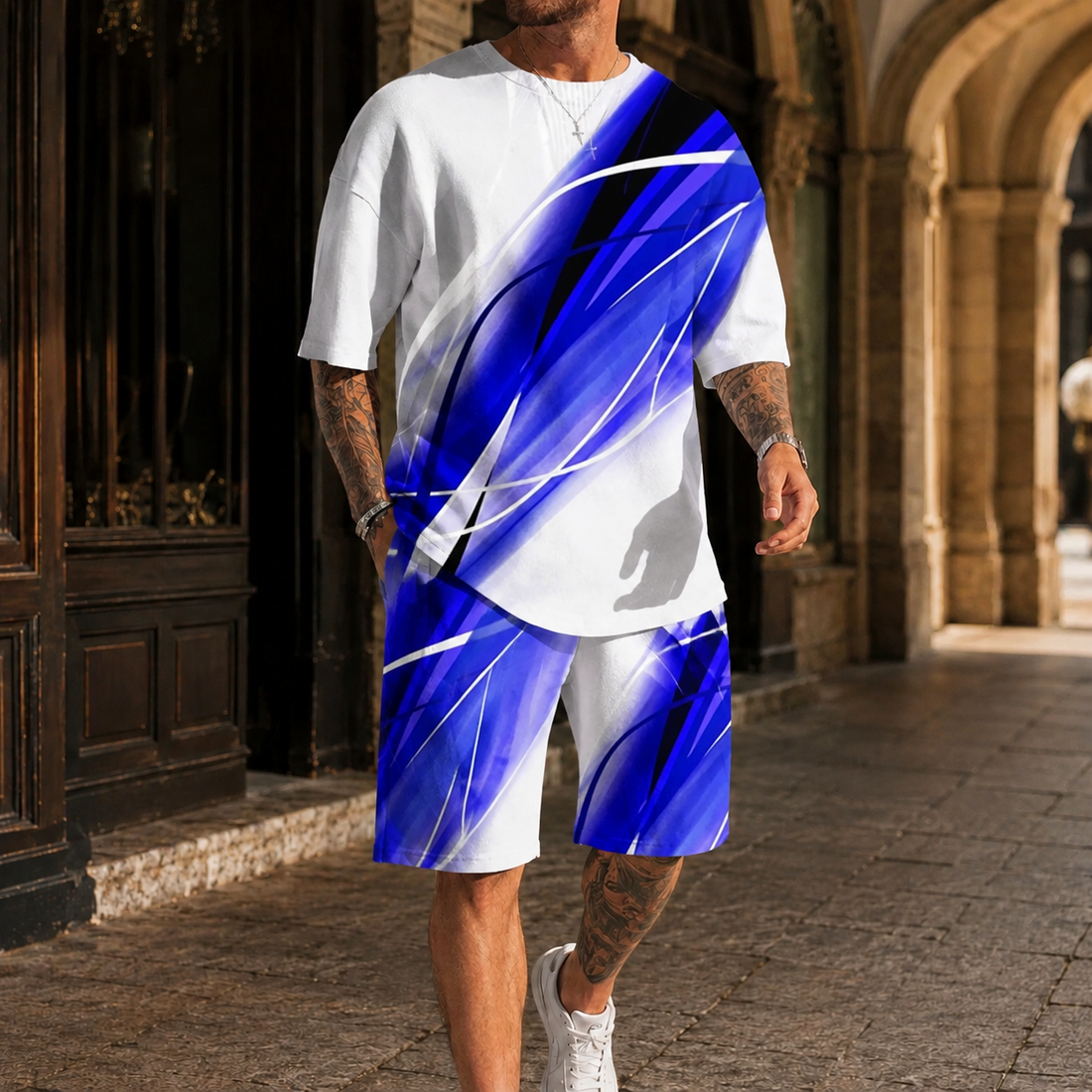 Mason Contrast Set - Royal Blue