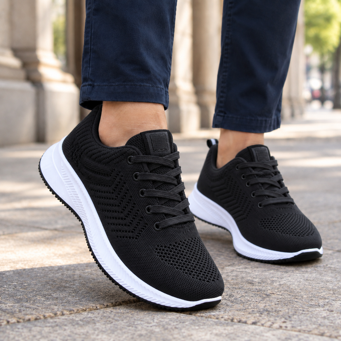 Molfetta Knit Sneakers - Black