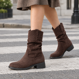 Lecce-Zara Slouch Boots - Brown