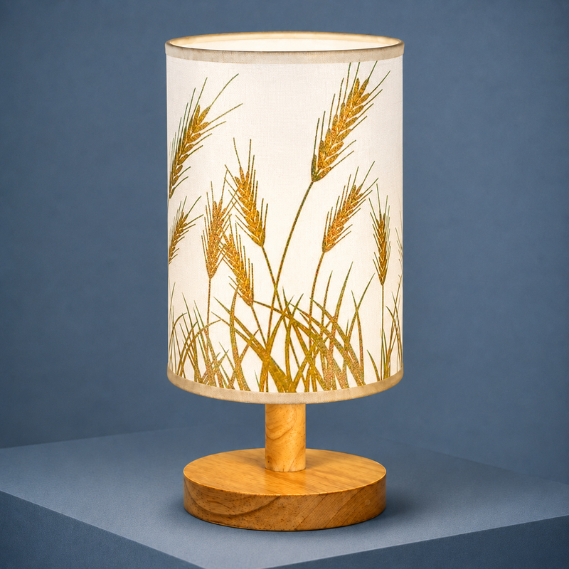 Frostwood Bamboo Lamp - Wheat