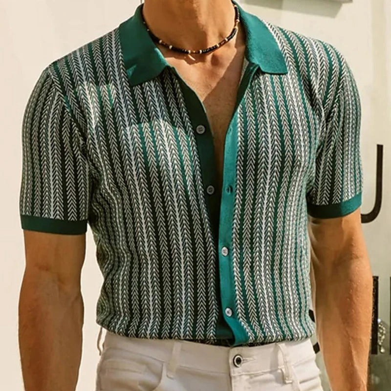 Oakham Striped Shirt - Green