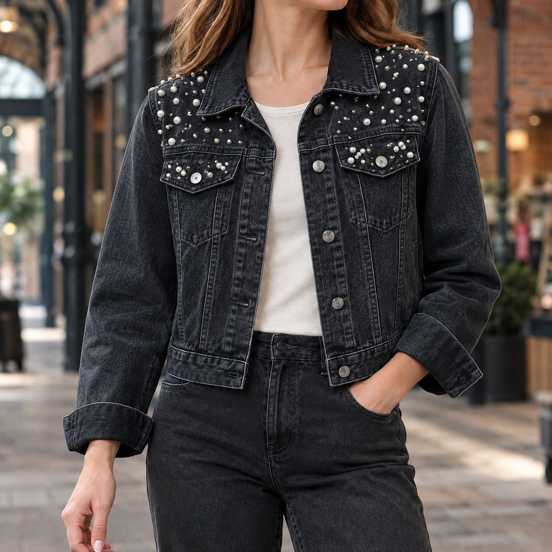 Sidonie Beaded Jacket - Black
