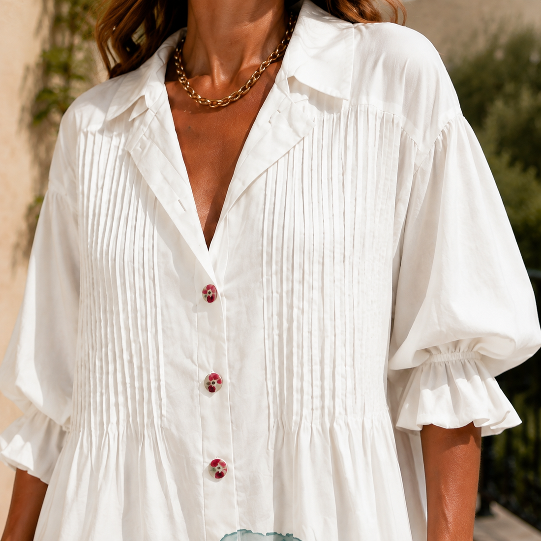 Yvette-Eve Button Front Dress - Lead Product Detail
