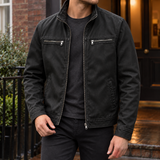 Blake Leather-Look Jacket - Black