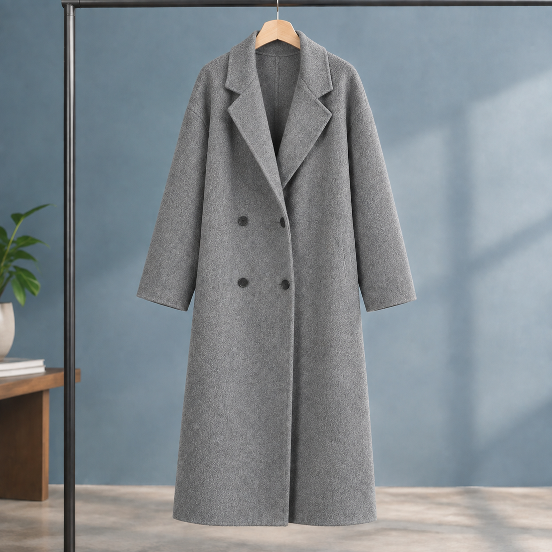 Odette-Eve Cashmere Coat - Gray
