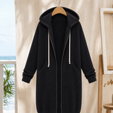 Ilaria-Jade Hooded Hoodie - Black