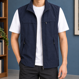 Dario Utility Vest - Navy Blue