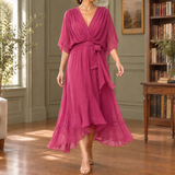 Elena-Eve High Low Dress - Pink