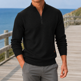 Stefan Mock Neck Sweater - Black