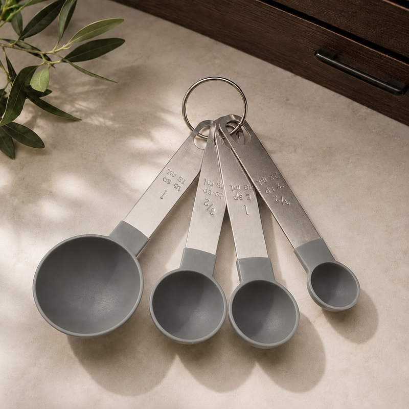 Yannick Stainless Measuring Spoons - Gray