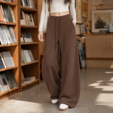Tessa-Faye Wide-Leg Pants - Brown