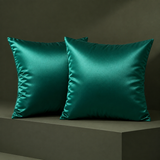 Springvale Satin Cushion Cover - Emerald