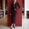 Long Skirt Burgundy