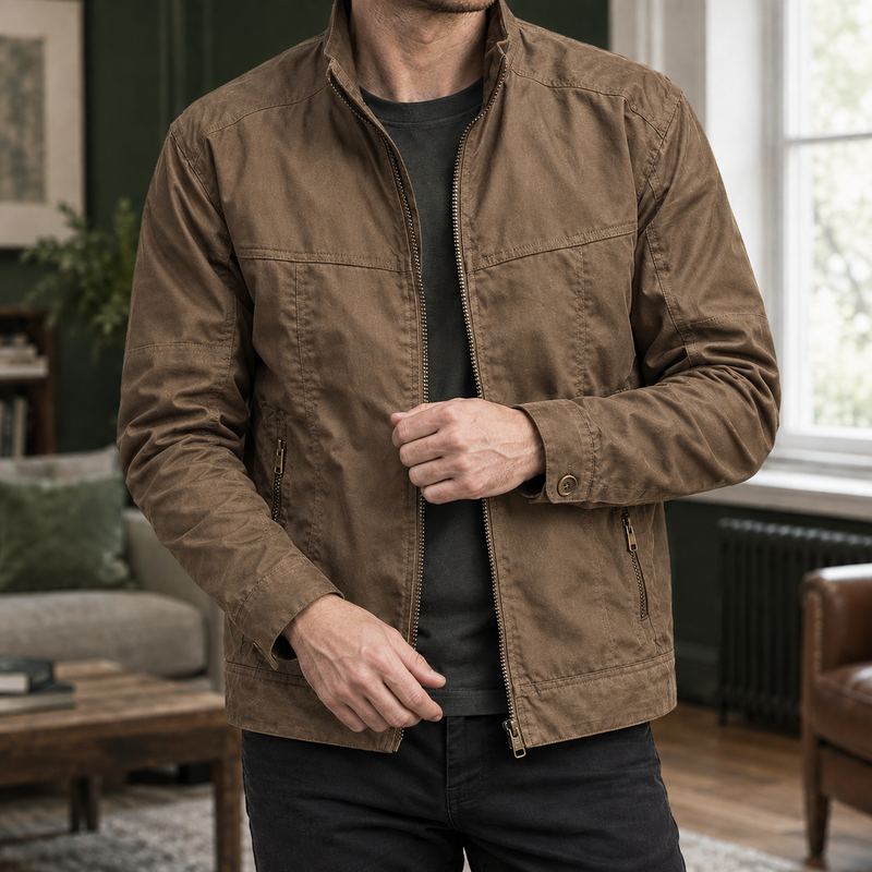 Dario Utility Jacket - Brown