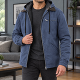 Florian Hooded Jacket - Navy Blue
