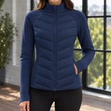 Ilaria-Louise Quilted Jacket - Navy Blue