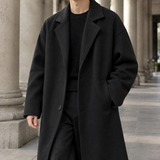 Harlan Relaxed Overcoat - Black