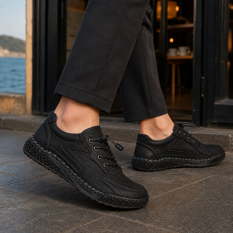Bargello Lace-Up Shoes - Black