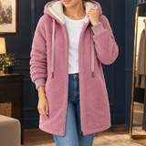 Fleur-Faye Hooded Fleece Jacket - Pink