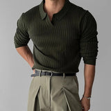 Redford Ribbed Polo - Green