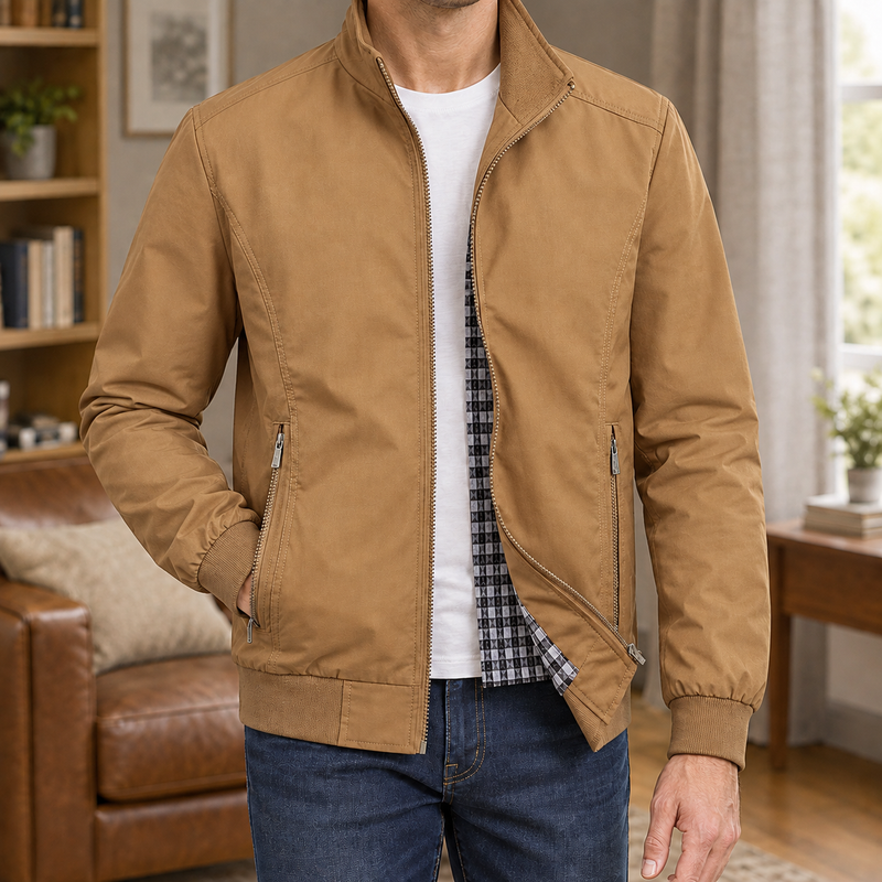 Knox Zip Jacket - Khaki