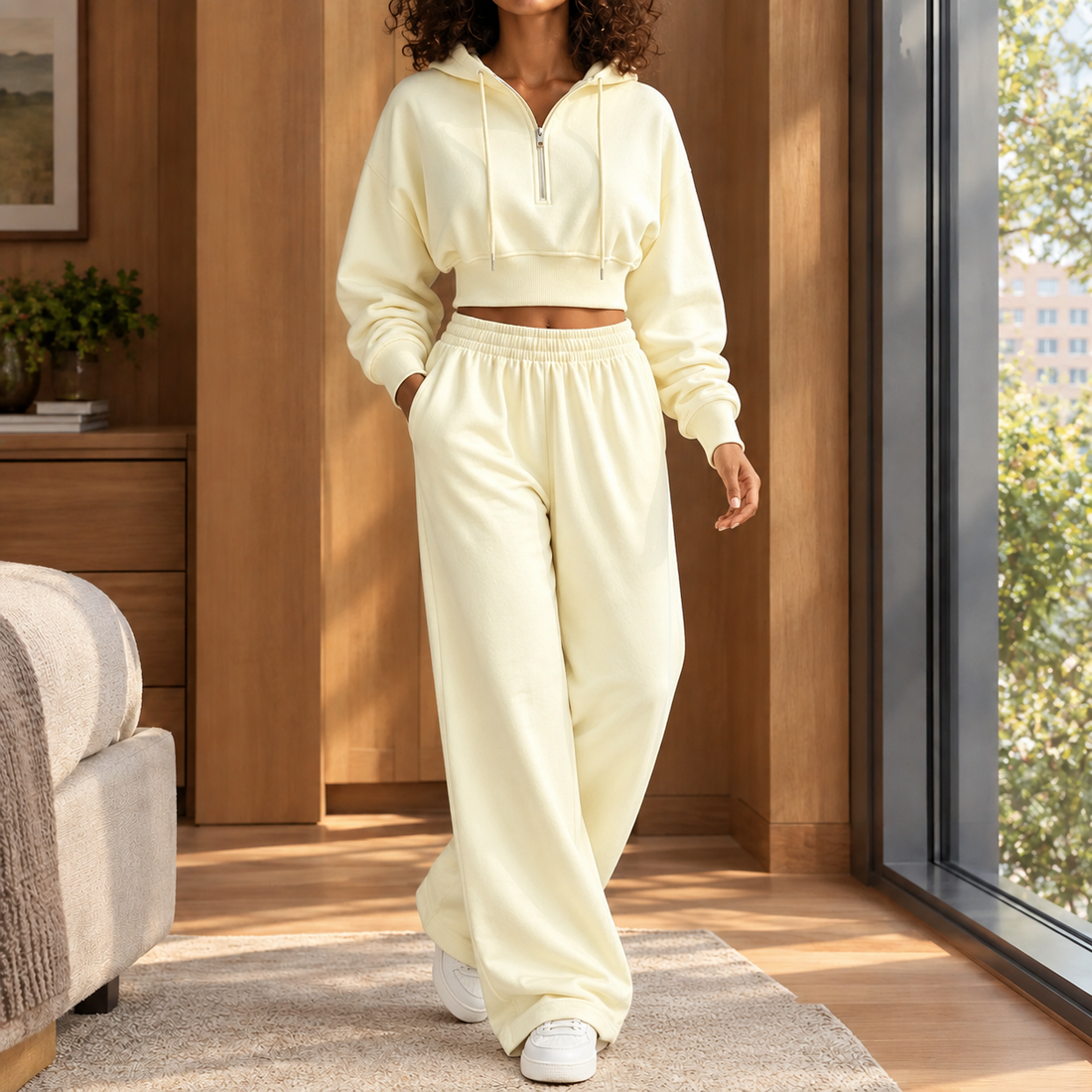 Katia-Elise Relaxed Set - Light Yellow
