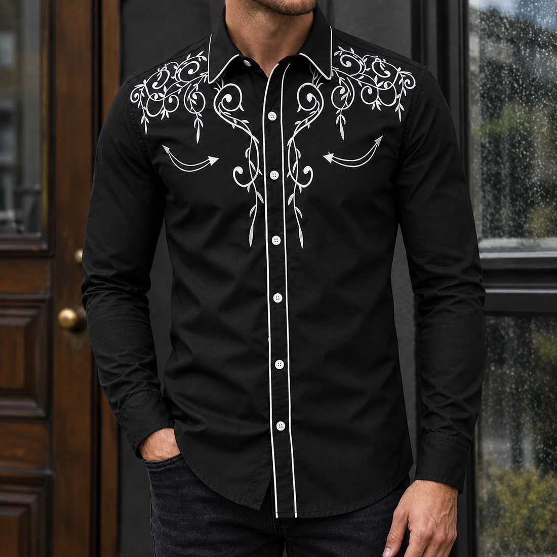 Nicholas Vine Shirt - Black