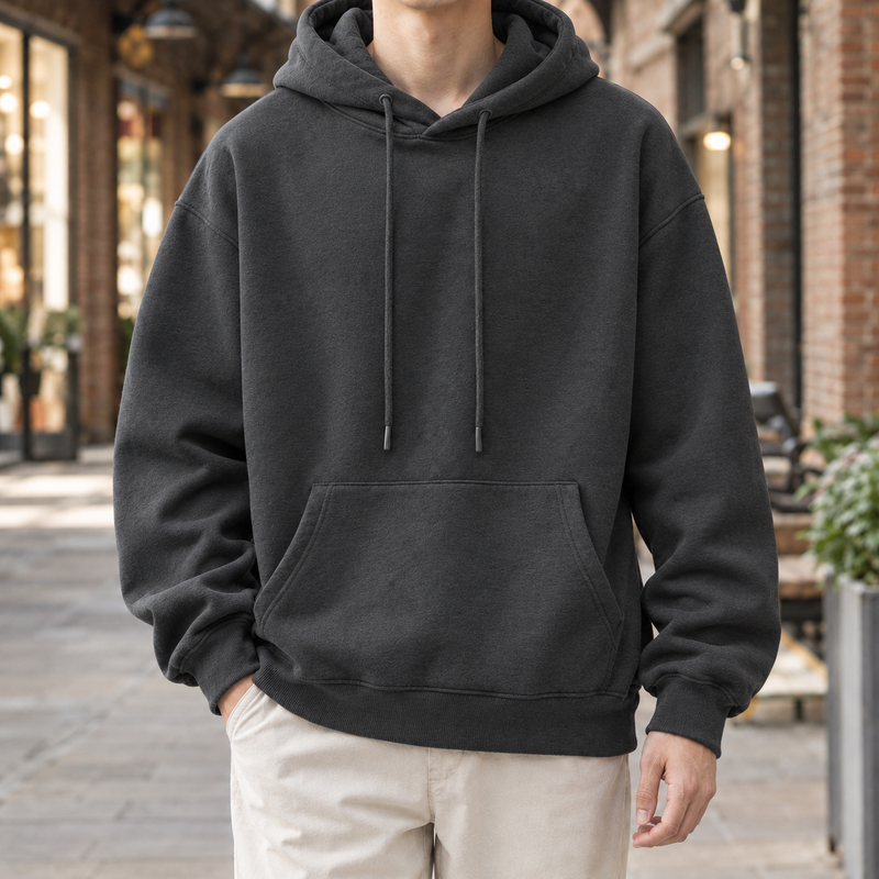 Caleb Pullover Hoodie - Dark Gray