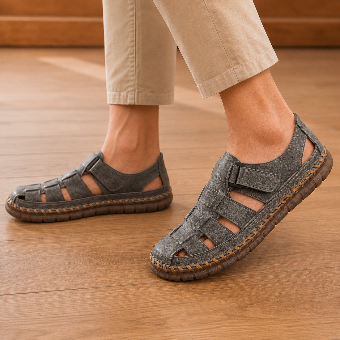 Sarti Fisherman Sandals - Gray