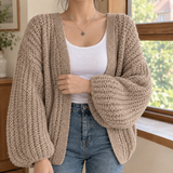 Madeleine-Eve Chunky Cardigan - Camel