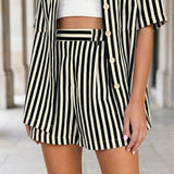 Xenia Striped Shorts Set - Lead Product Detail