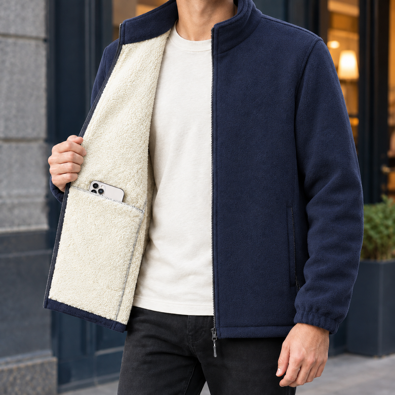 Conrad Fleece Jacket - Dark Blue