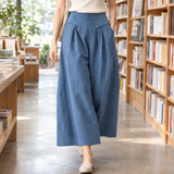 Melanie-Claire Wide Leg Pants - Navy Blue