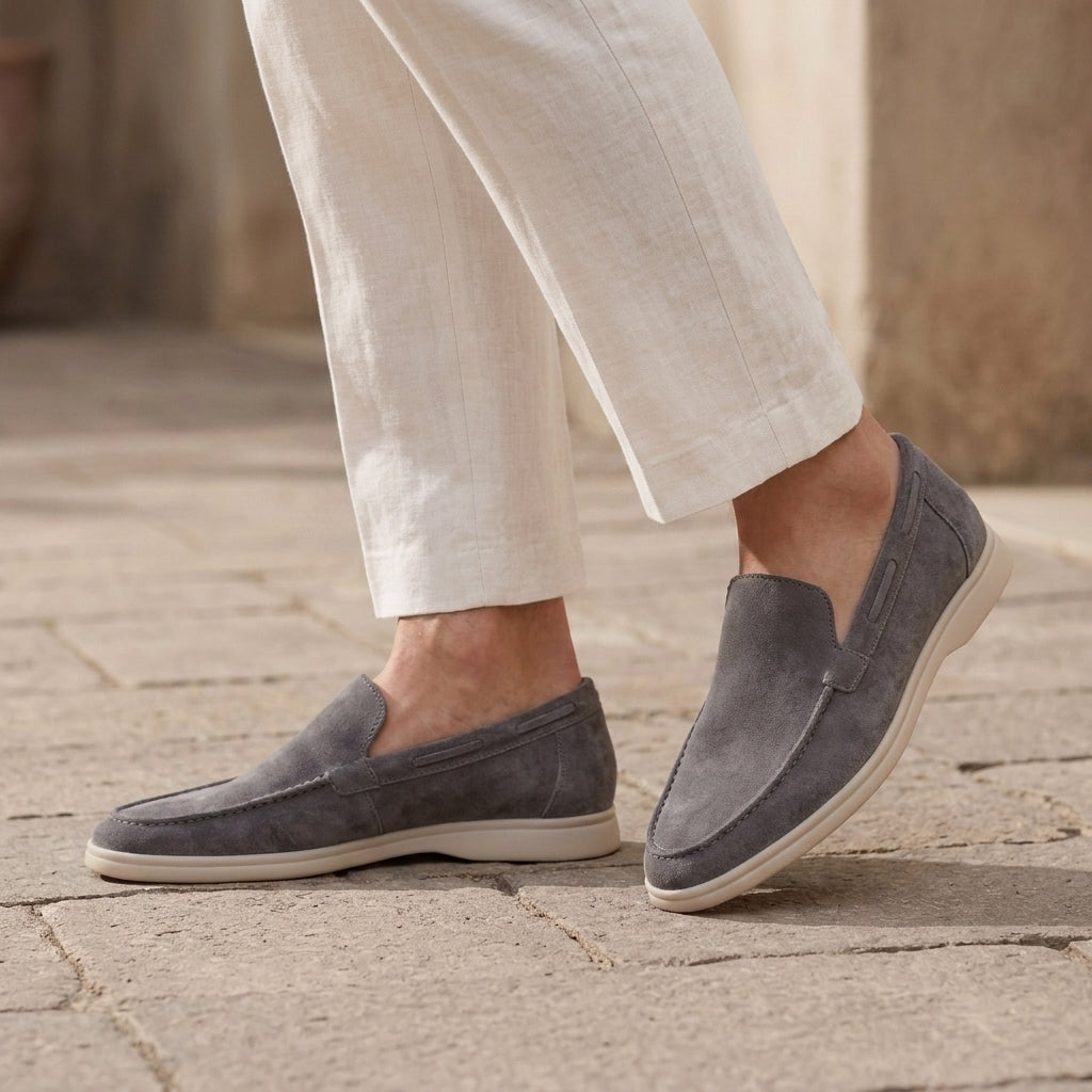 Vittorio Suede Loafers - Yacht Blue