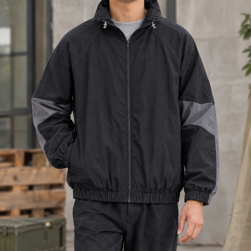 Romano Colorblock Jacket - Black