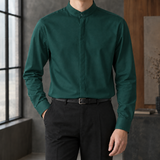 Martin Stand Collar Shirt - Green