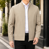 Waldemar Stand Collar Jacket - Khaki Stand Collar