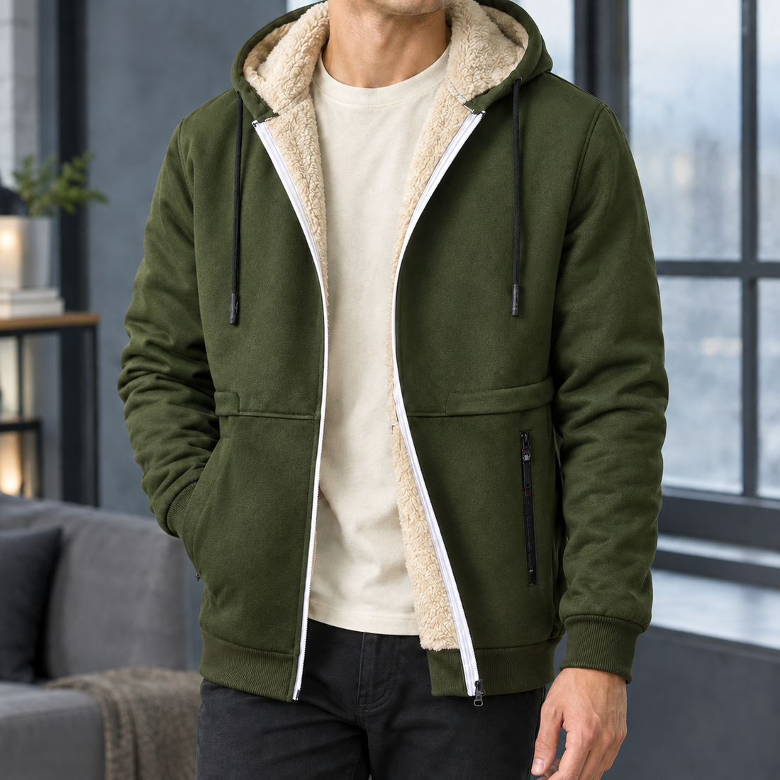 Valentin Hooded Hoodie - Army Green