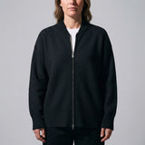 Fenella Zip Cardigan - Black