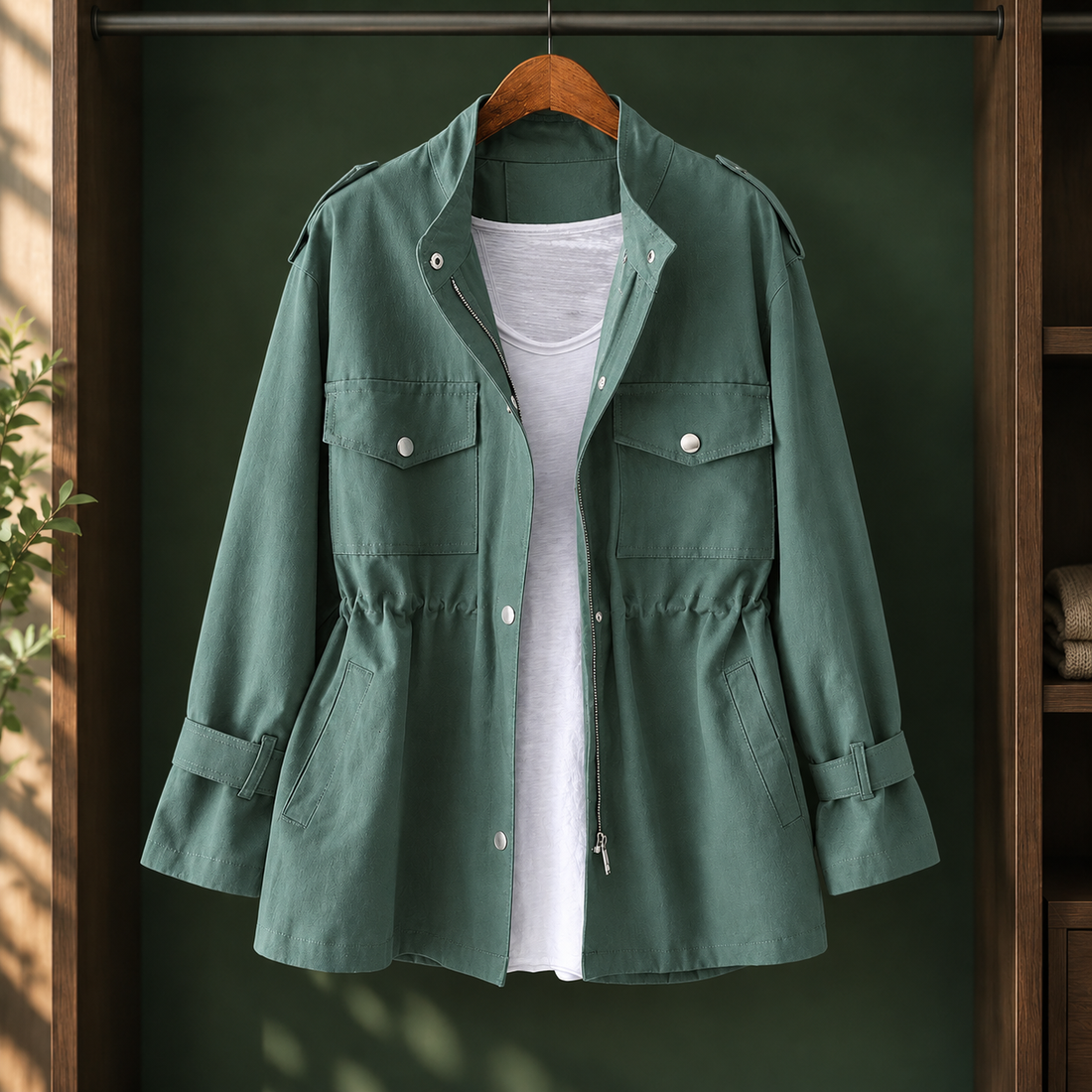 Eleanor-Jane Utility Jacket - Green
