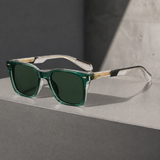 Severin Square Sunglasses - Emerald Green