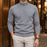 Osric Mock Neck Sweater - Gray