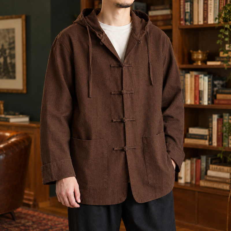 Hudson Hooded Jacket - Coffee