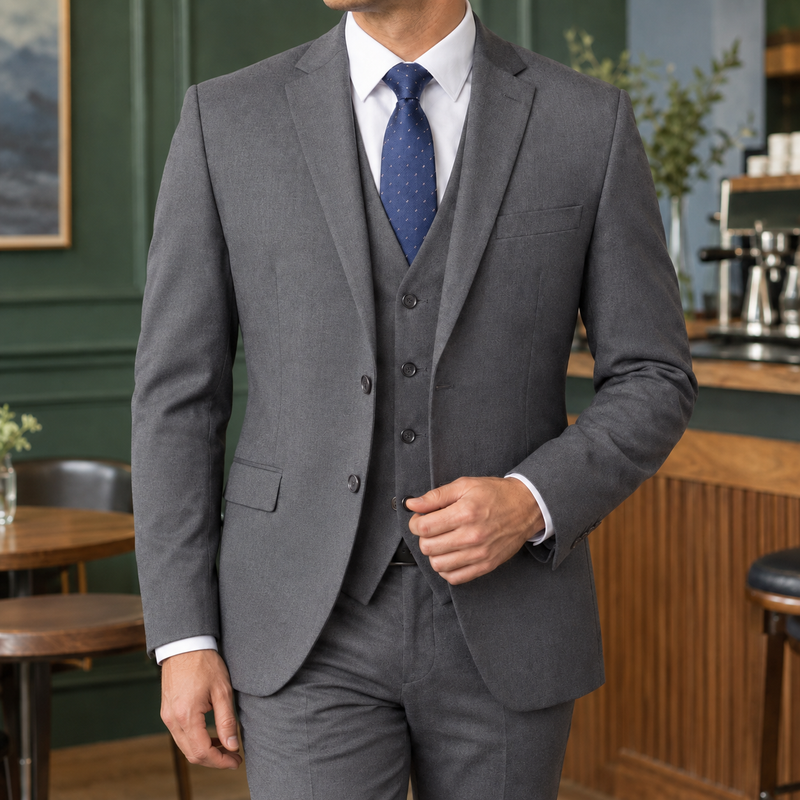 Carter Tailored Set - Gray